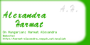 alexandra harmat business card